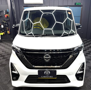 【埼玉県深谷市】日産ルークスにガラベースコーティング&ルーフサンディング処理を施工