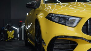 【メルセデスAMG A45限定車】GYEONセラミックコーティング・全面窓ガラス撥水・PPF施工｜GARACORT BASE  ㅤ