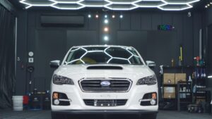 【埼玉県熊谷市】スバル レヴォーグ STI ガラベースコーティング・ヘッドライト研磨＆グレーPPF施工｜GARACORT BAS